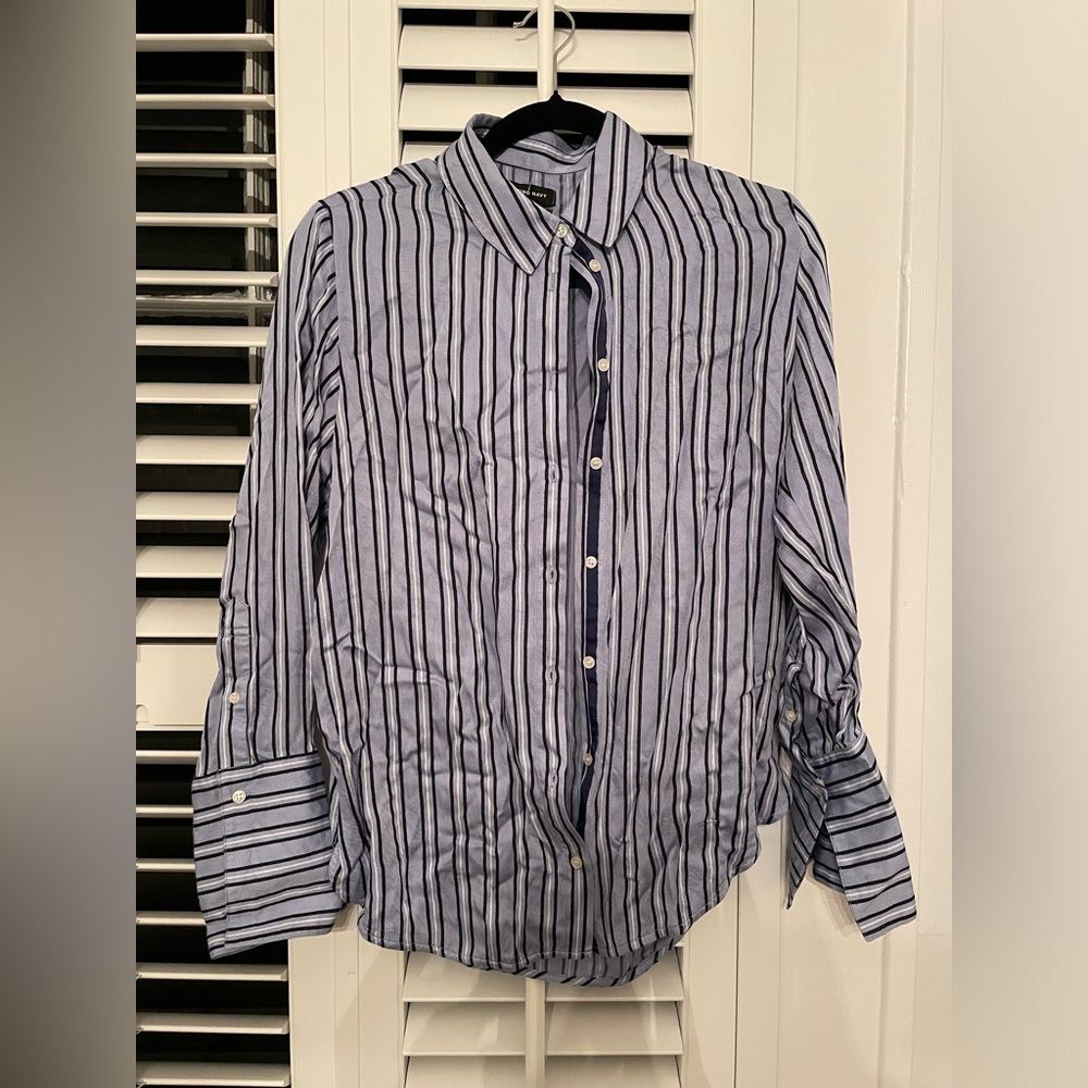 Something Navy Button Down Shirt